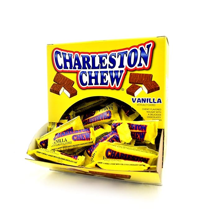 Tootsie Roll Charleston Chew Snack Bars in Easy Open Box Multicolor Classic Vanilla .38 Oz (96 Count)
