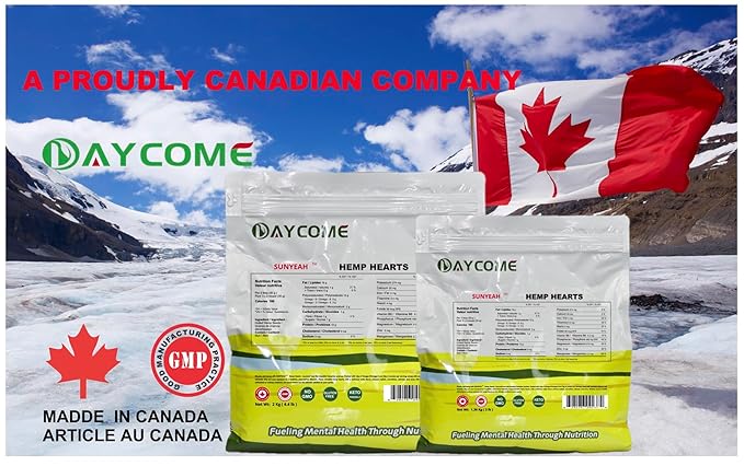 SUNYEAH Canadian Hemp Hearts - 2kg of Pure Prairie Saskatchewan Harvest Shelled Hemp Seeds Perfect for Smoothies Yogurt and Salads - Non-GMO Vegan Keto Gluten-Free(Pack of 1)