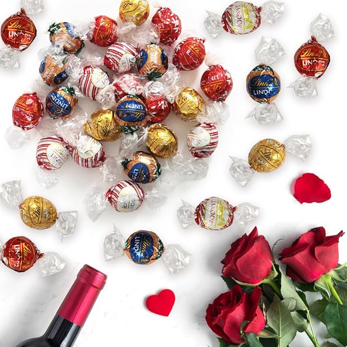Easter Chocolate Truffles Assorted Flavors - 2lb of Individually Wrapped Chocolate Candy Bucket Mix with Smooth Milk Chocolate White Chocolate White Peppermint Oatmilk Dark Chocolate Flavors