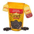 OZARK NUT ROASTERS Sugar-Free Dark Almonds Dark Chocolate Flavored Snacks No Sugar Added World-Class Gourmet Candied Nuts Resealable Pack (14 oz)