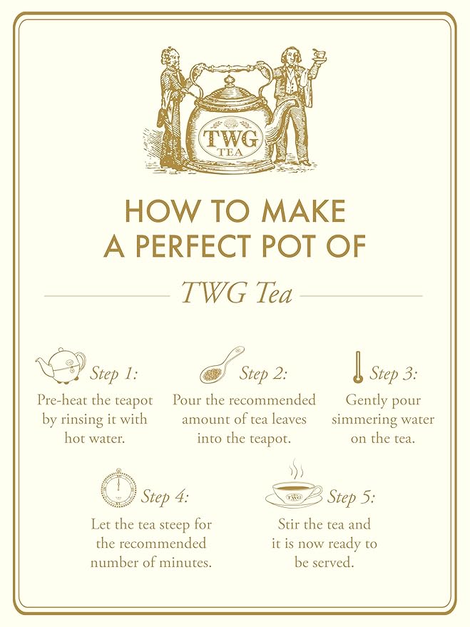 TWG Tea | Earl Grey Gentleman | Black Tea | Bergarmot &amp Rose | Haute Couture Tin 100g | Gift Set