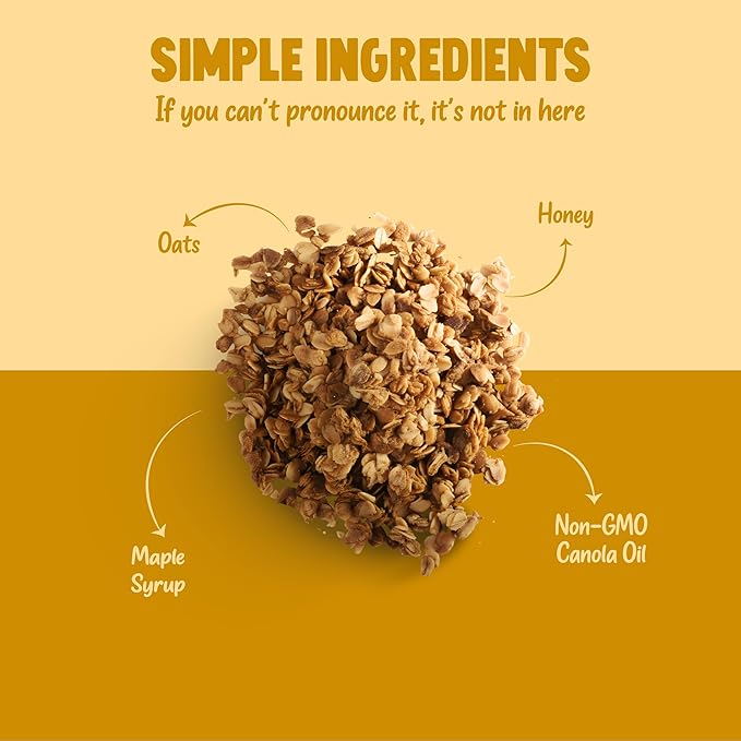 Kellys Four Plus Granola Cereal | Variety Granola for Yogurt | Hand Made Snacks for Breakfast - 12 oz (Pack of 4)