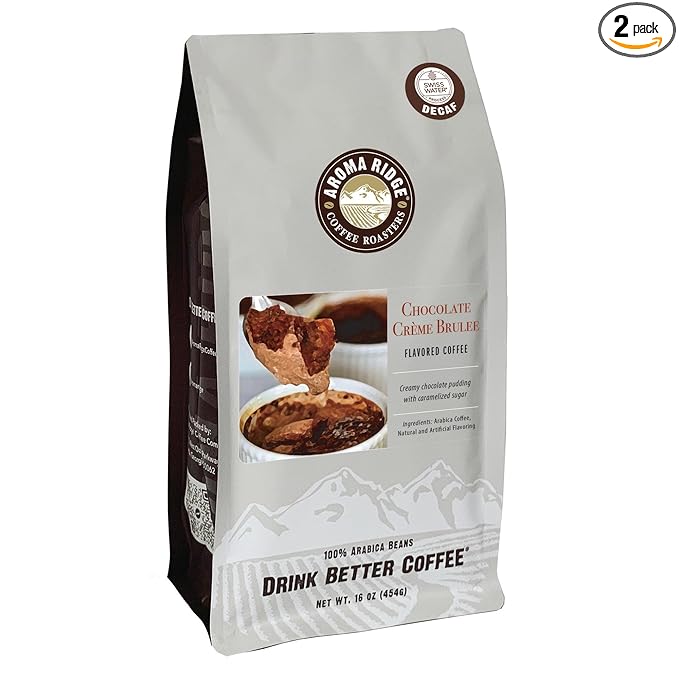 Chocolate Crème Brulee SWP Decaf Coffee 1 lb Whole Bean