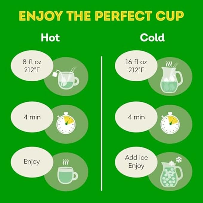 Lipton Peach Green Tea Bags Flavored Unsweetened Teabags for Hot Tea or Peach Iced Tea with Caffeine and Flavonoids 120 Total Tea Bags (20ct - Pack of 6)