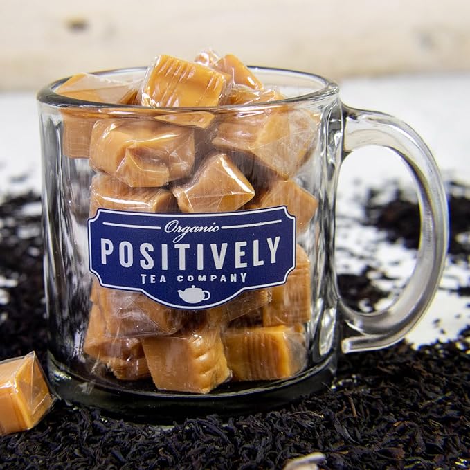 Organic Positively Tea Company Caramel Black Tea Loose Leaf 16 Ounce