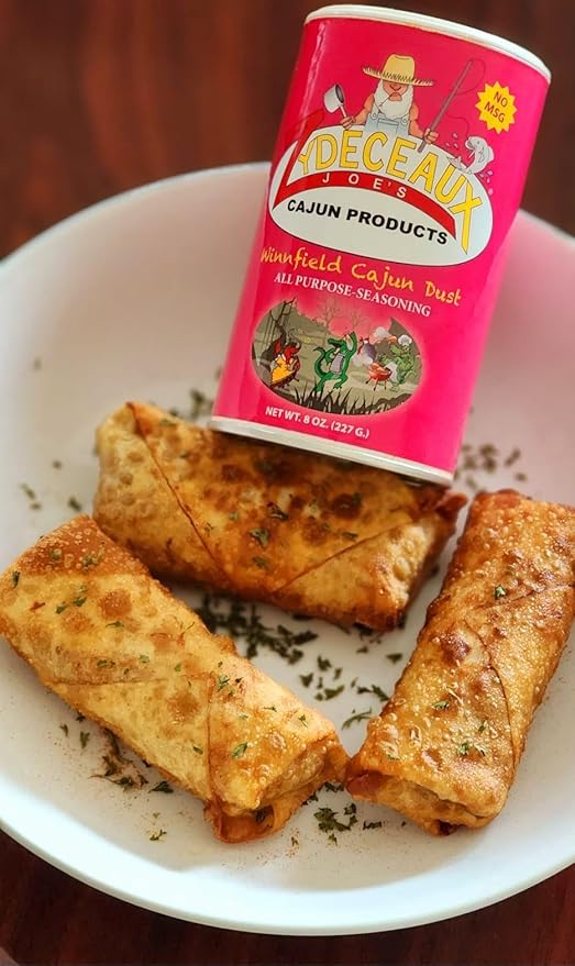 Louisiana Cajun Seasonings Cajun dust  All purpose seasoning Seafood seasoning Certified Louisiana Cajun Spice ‘’ Mildly spicy  (8 OZ CANISTERS PACK OF 2)