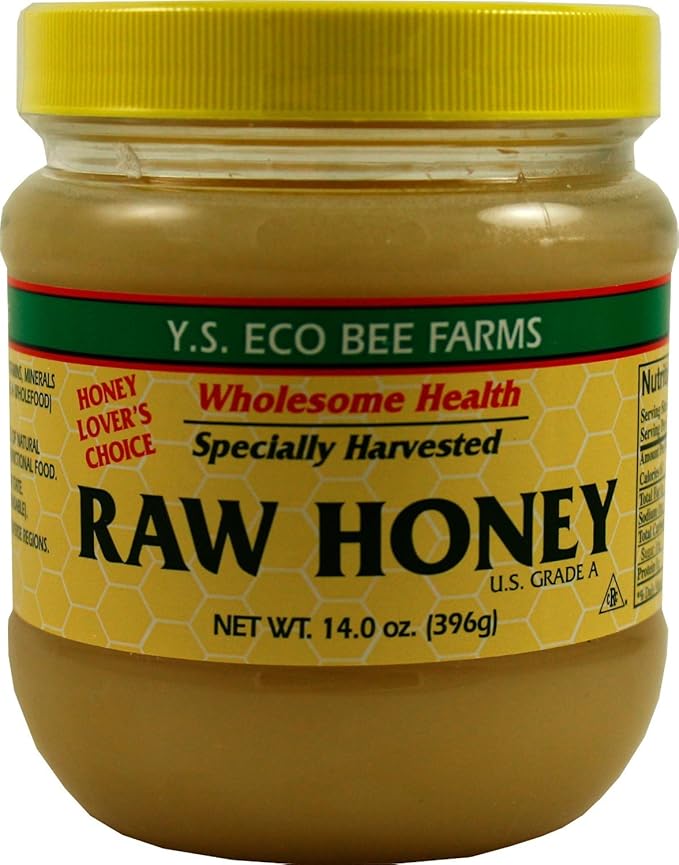 YS Organic Bee Farms Honey (Raw) 14 oz. Pack of 2