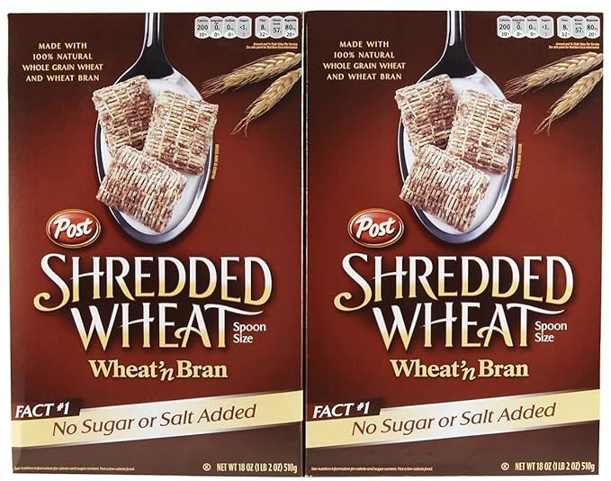 Post Shredded Wheat 'n Bran - 18 oz - 2 pk