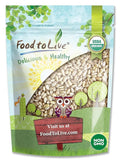 Food to Live Organic Pine Nuts 8 Ounces – Non-GMO Whole Raw Pignolias Unsalted No Shell Vegan Kosher Bulk Snack. Rich in Vitamin E Protein. Great for Pesto Salads Homemade Desserts