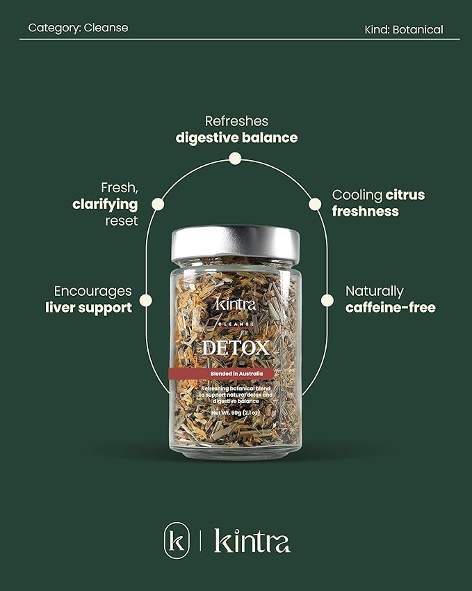 Kintra Food Detox Loose Leaf Herbal Tea Jar 60g