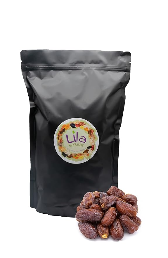 LILA BAZAAR - Medjool Dates 2LB | Nutritious and Healthy Snack | Very Fresh and Naturally Sweet | New Harvest 2024 | Soft and Juicy | No Sugar Added | Packed in Resealable Bag