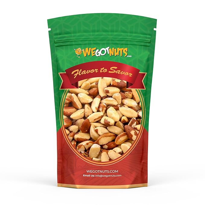 We Got Nuts Whole Brazil Nuts - 3 Pounds Shelled Raw Natural No Preservatives Added Non-GMO NO PPO 100% Natural