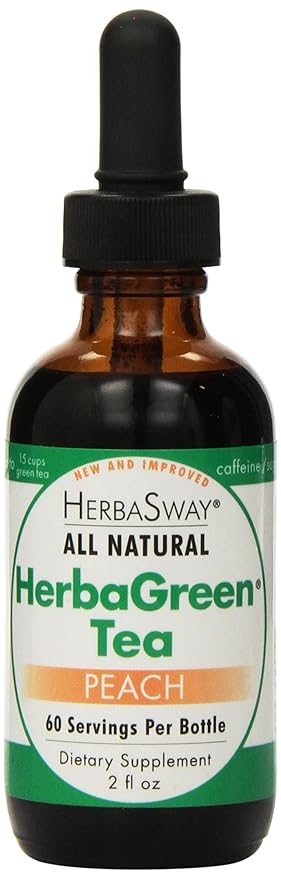 HerbaSway HerbaGreen Tea Impeccably Peach 2 Ounce