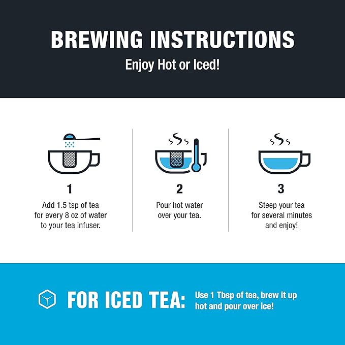 Tiesta Tea - Black Sampler Dry Flight Set Loose Leaf High Caffeine Makes Hot &amp Iced Assorted Tea Sets with Herbal Chai Fruit Black Teas &amp More 7 Resealable Sample Pouches