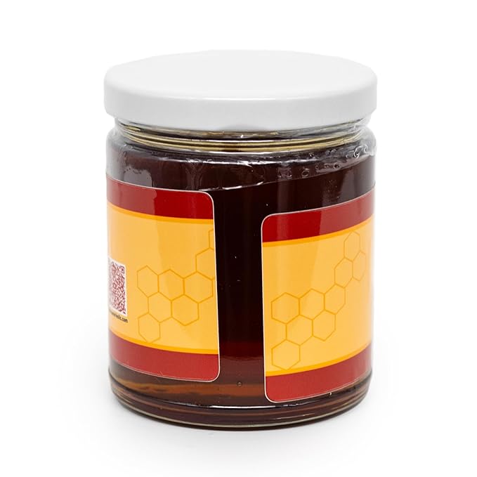 Buzz Savories Raw Honey – All Natural – 9 oz Glass Jar – Pack of 2 – Single Source – Small Batch – Unfiltered – Hand-Packed in Nebraska – Pure Bee Honey