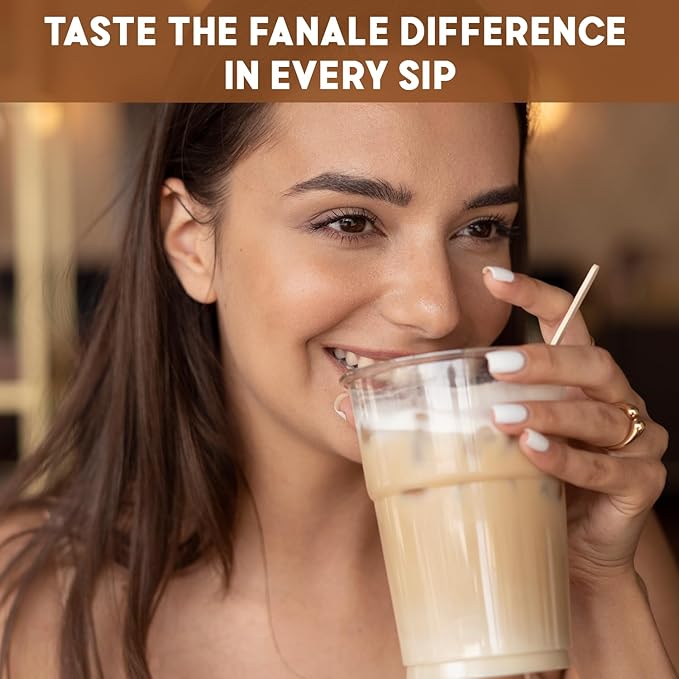 Fanale Premium Okinawa Brown Sugar Bubble Tea Flavoring Powder | Perfect for Baking Smoothies Desserts and Drinks | Instant Flavoring Powder for Boba Milk Tea - 2.2 Pounds (Pack of 20).