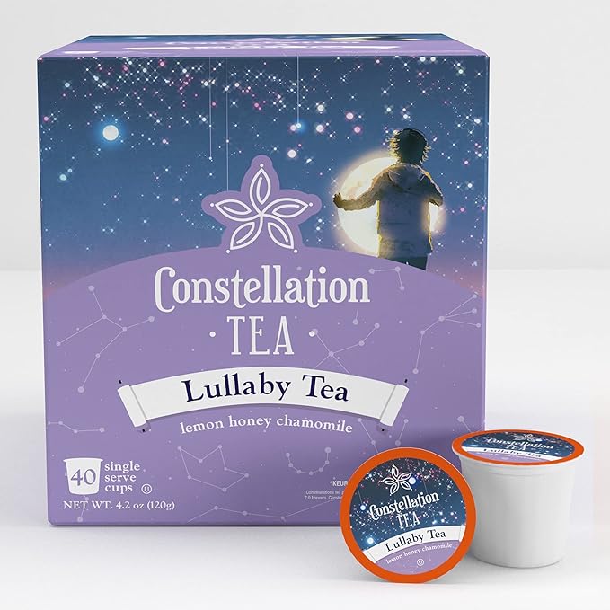 Constellation Tea Lemon Honey Chamomile Lullaby Tea Pods Compatible with K Cup Brewers Including 2.0 40 Count