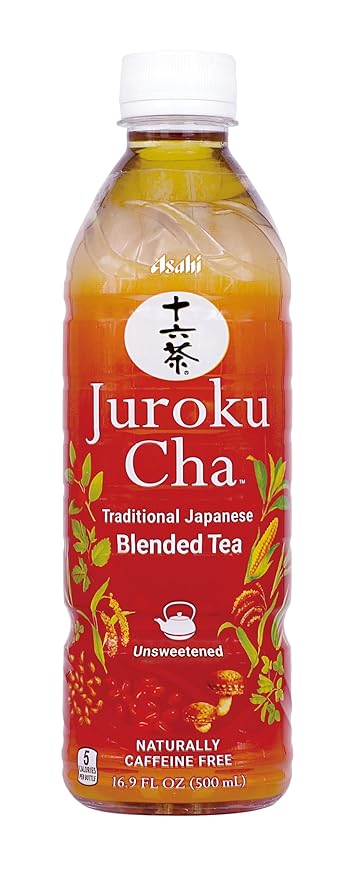 Juroku Cha – Smooth &amp Refreshing Japanese Tea Supports Body &amp Mind Great with Any Meal Unsweetened Caffein Free 16.9 oz (12 Pack)