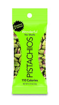 Wonderful Roasted and Salted Pistachio without Shell 0.75 Ounce - 96 per case.