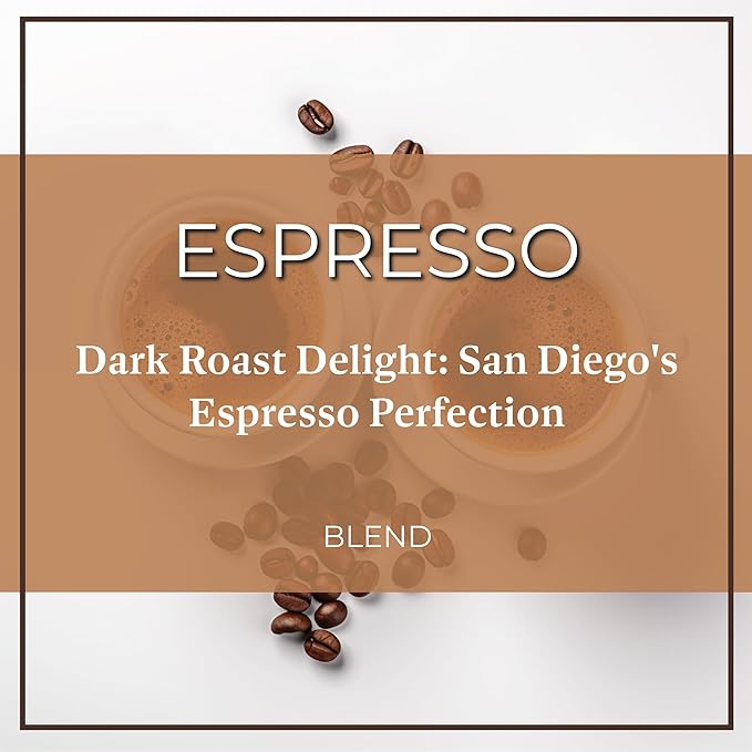 San Diego Coffee Espresso Dark Roast Ground Coffee 16-Ounce Bags (Pack of 2) Café molido tostado