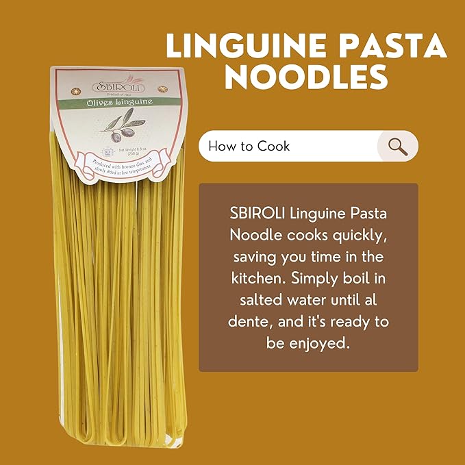 Olive Linguine Pasta - 8.8oz (250gm) - 4 Pack