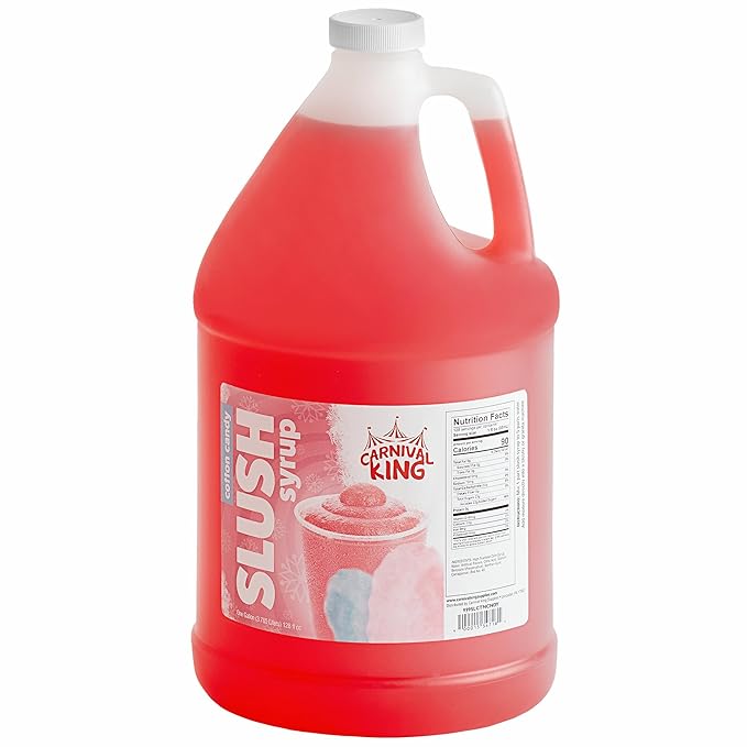 Carnival King 1 Gallon Slushy Syrup Cotton Candy Concentrated Drink Mix for Frozen Slushies Smoothies &amp More