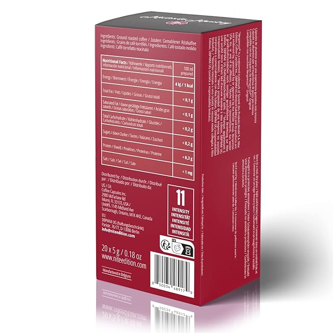 MidNite Monkey 120ct for Nespresso Original Machine Compatible Pods | Aluminum Coffee Capsules I Like Dharkan Espresso I Fully Nespresso Compatible
