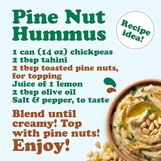 Food to Live - Pine Nuts 5 Pounds Raw Pignolias Kosher Vegan