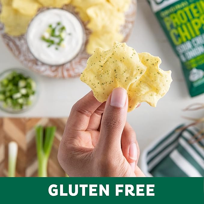 Quest Nutrition Sour Cream &amp Onion Protein Chips 19g Protein 4g Net Carbs Low Carb Gluten Free 1.1 oz (Pack of 12)