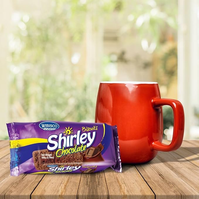 Wibisco Shirley Biscuits Chocolate 3.7 oz (Pack of 24)