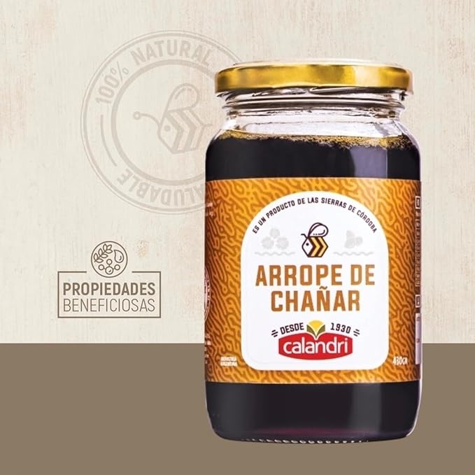 Calandri Arrope – 100% Natural Argentine Syrup Made from Native Fruits and Honey (430g / 0.94lb) (Chañar)