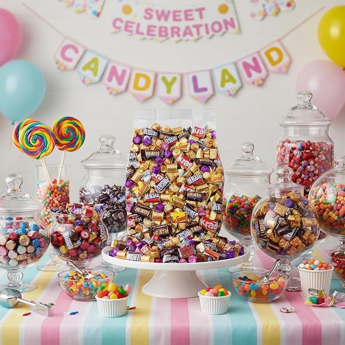 Assorted Chocolate Candy Variety Pack - 5lb Easter Candy Bulk Chocolate Individually Wrapped Candy for Easter Eggs Party Favors Office Candy &amp Gift Bags - 5 Pound Bag of Candy Bulk Pack
