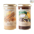 Whipped Honey Gift Set by Savannah Bee - Creamy Smooth Spreadable and absolutely Delicious - 100% Natural and Pure Honey - 12 Oz (Cinnamon and Chocolate)