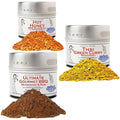 Back-to-School Bold BBQ Trio – Hot Honey Ultimate BBQ Rub &amp Thai Curry Seasonings for Sweet Spicy and Global Dishes