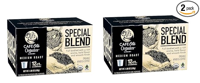 Cafe Ole HEB Single Serve Coffee Pods 12 count - 2 boxes (Special Blend)