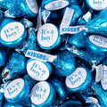 It's A Boy Baby Shower Blue Stickered Hershey's Kisses Candy - Assembled 85 Pack