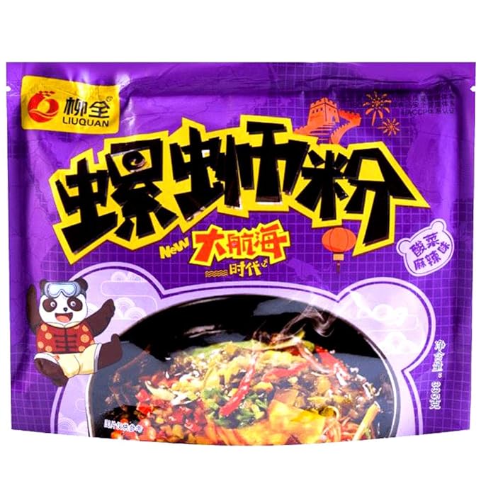 liuquan Rice Noodle Vermicelli with seasoning (Sichuan Spicy &amp Sauerkraut 5 Packs)