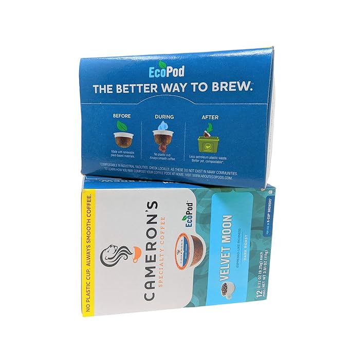 CAMERON'S VELVET MOON ESPRESSO COFFEE 24 SINGLE SERVE CUPS