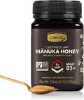 Comvita Manuka Honey UMF 5+ (MGO 83+) - Raw Manuka Honey New Zealand Pure &amp Unpasteurized Superfood for Immune Health Use in Tea Wild Monofloral Non-GMO - 500g (17.6 oz)