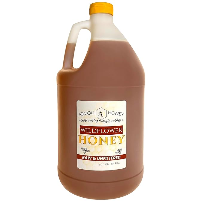 Raw Honey 1 Gallon - 12 Pounds - Bulk Honey