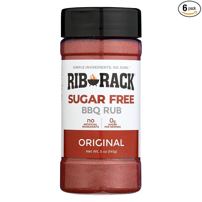 Rib Rack BBQ Rub Original Sugar Free 5 Oz (Pack of 6)