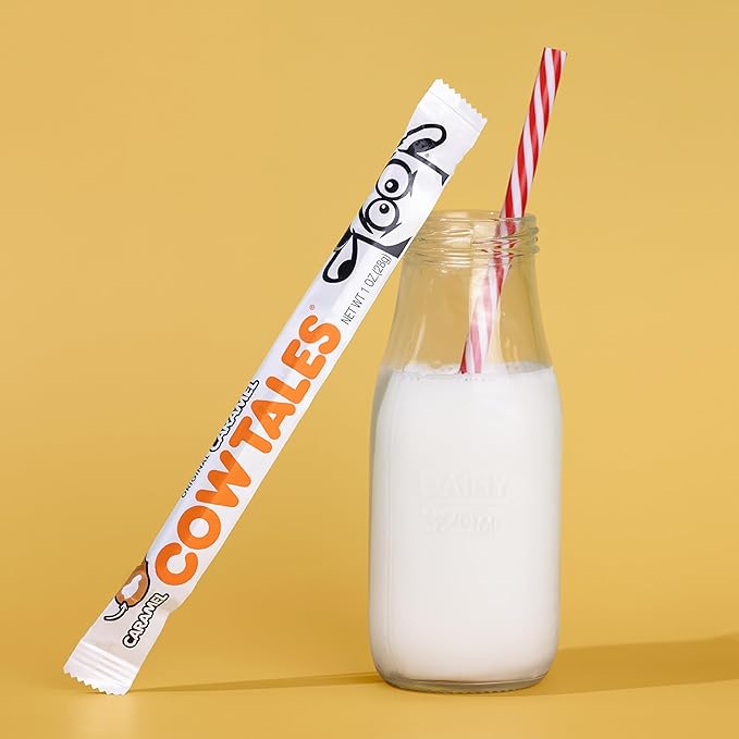 Goetze's Candy Vanilla Caramel Cow Tales - 2.25 Pound Canister (36 Ounces) - Fresh from The Factory