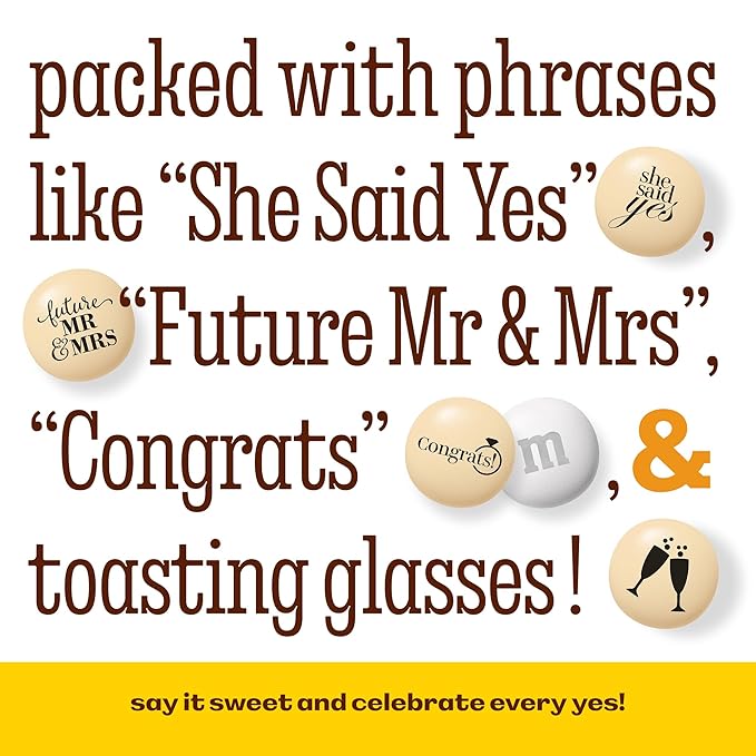 M&ampM'S WORLD Engagement or Wedding Shower Party Favors Set of 30 Packs
