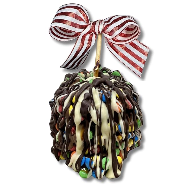 TV's Deli &amp Diner Gourmet Jumbo Caramel Apple | Caramel Candy Buttons &amp Triple Chocolate | Handmade &amp Freshly Prepared (Candy Buttons &amp Triple Chocolate)