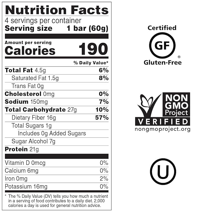 No Cow High Protein Bars Birthday Cake 21g Plant Based Vegan Protein Keto Friendly Low Sugar Low Carb Low Calorie Gluten Free Naturally Sweetened Dairy Free Non GMO Kosher 4 Pack