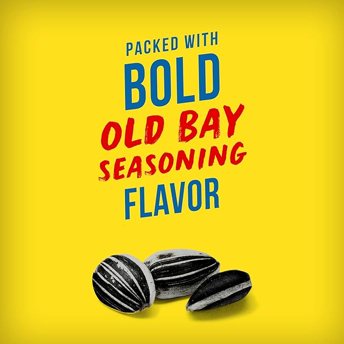 BIGS Sunflower Seeds Old Bay Seasoned Flavor Easter Basket Stuffer for Sports Fans 5.35 oz. (Pack of 12)