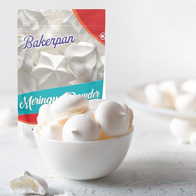 Bakerpan Meringue Powder for Royal Icing - 16 Ounce - Meringue Powder for Baking Frosting Icing Pies Cake Decorations (Made in USA)