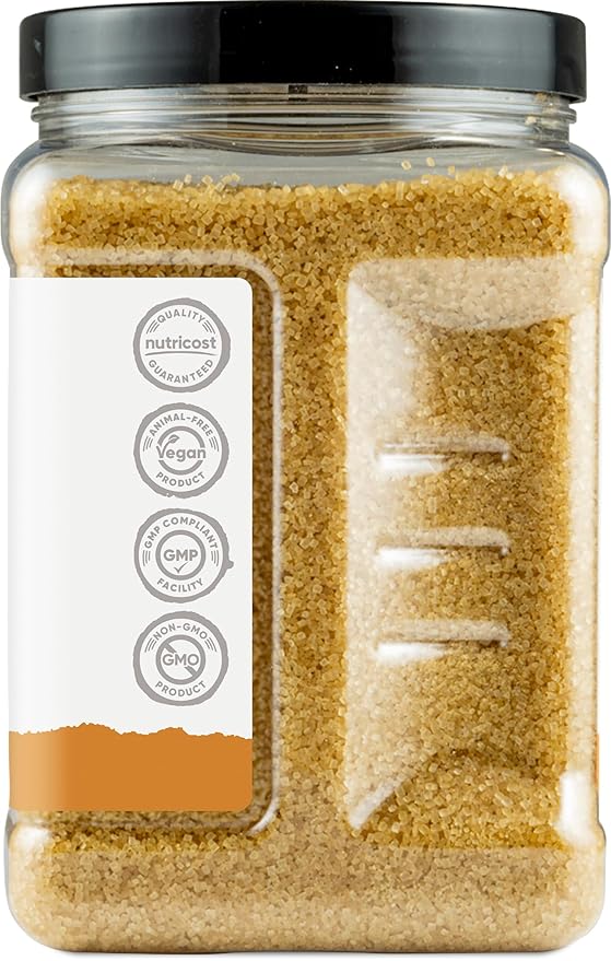 Nutricost Pantry Unrefined Demerara Sugar (4 Pound Bottle) :: Great for Baking Cooking Tea Coffee Etc. | Raw Cane Demerara Sugar with Zero Additives