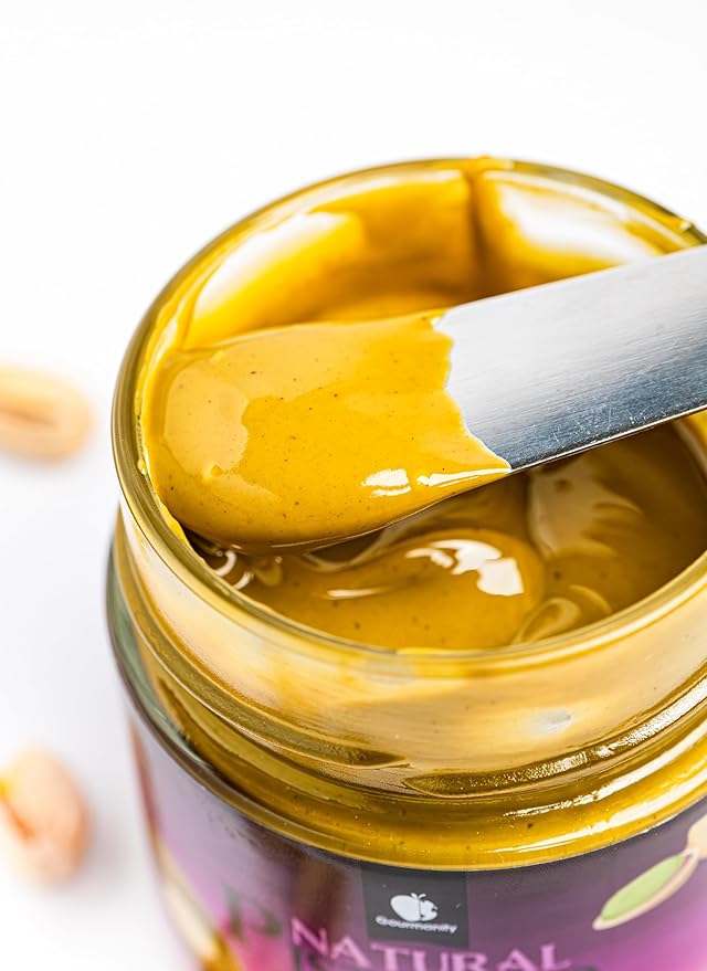 Gourmanity Pure Italian Pistachio Butter Spread 100% Nut Deliciousness Gourmet Pistachio Paste For Sweet And Savory Dishes No Added Sugar GF Vegan Keto and Paleo Friendly Kosher And Halal Certi