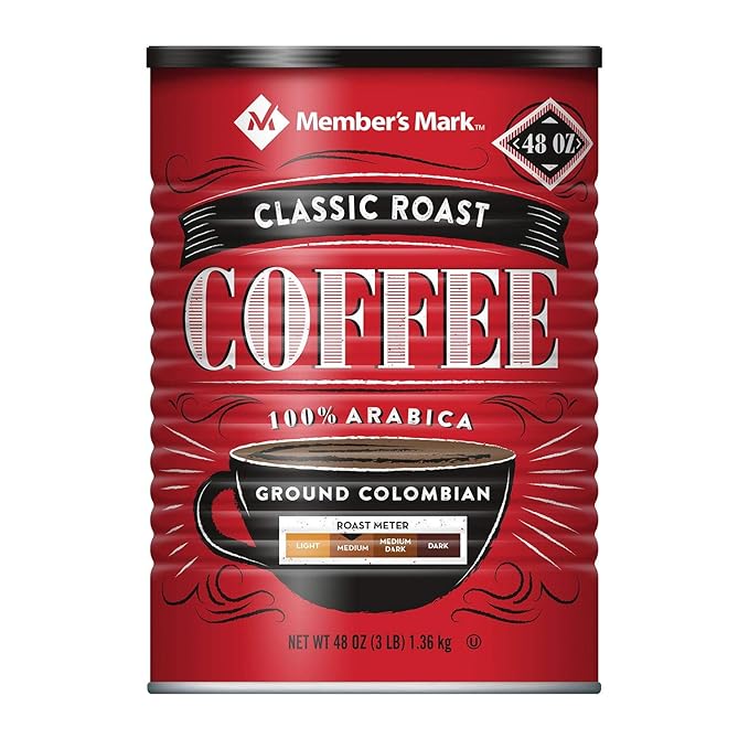 Member's Mark Ground Colombian Coffee Classic Roast 48 Ounce